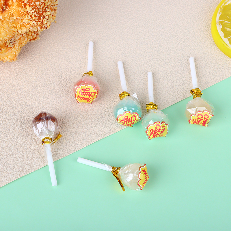Food Snacks Candy - 6pcs/1pc 1:12 Snacks Candy Bear Lollipop