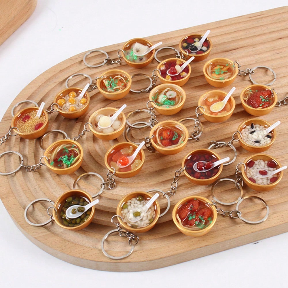 Zinc Food Snacks - Simulation Food Pendant 3cm Gold Small