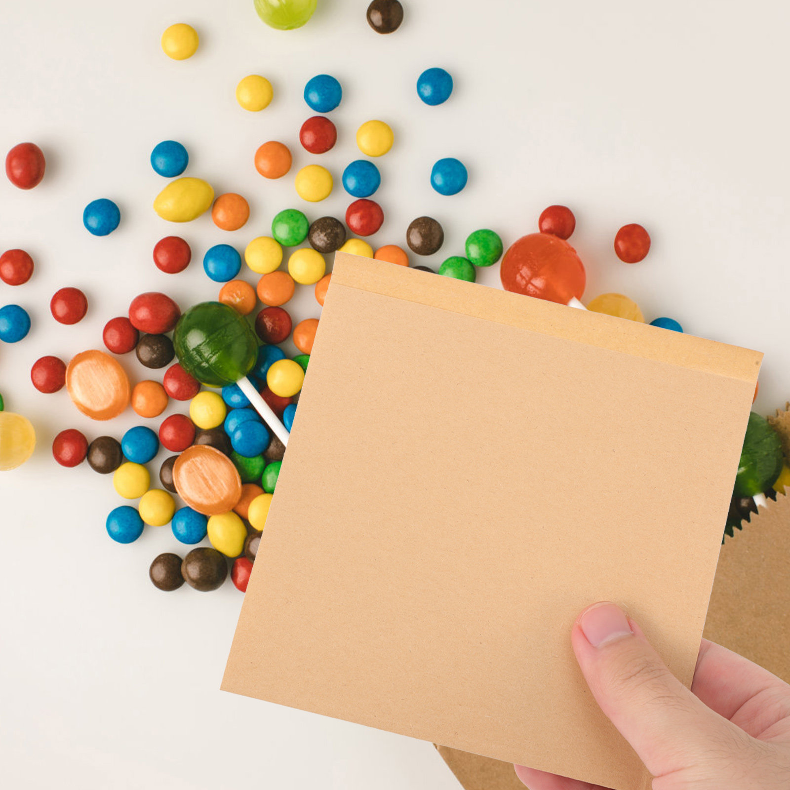 Food Snacks Candy - 200Pcs Premium Food Safe Kraft Paper