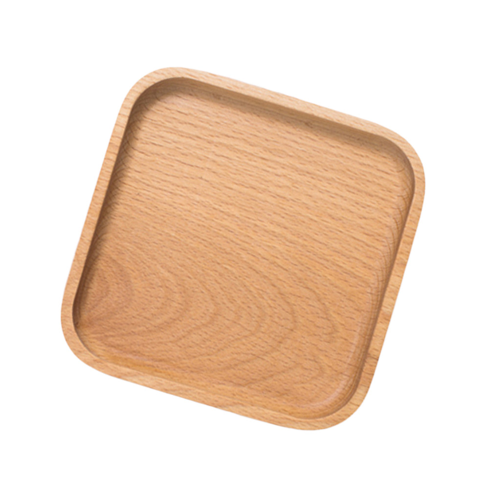 Food Platter Snacks - Eco Friendly Beechwood Square Tray Food