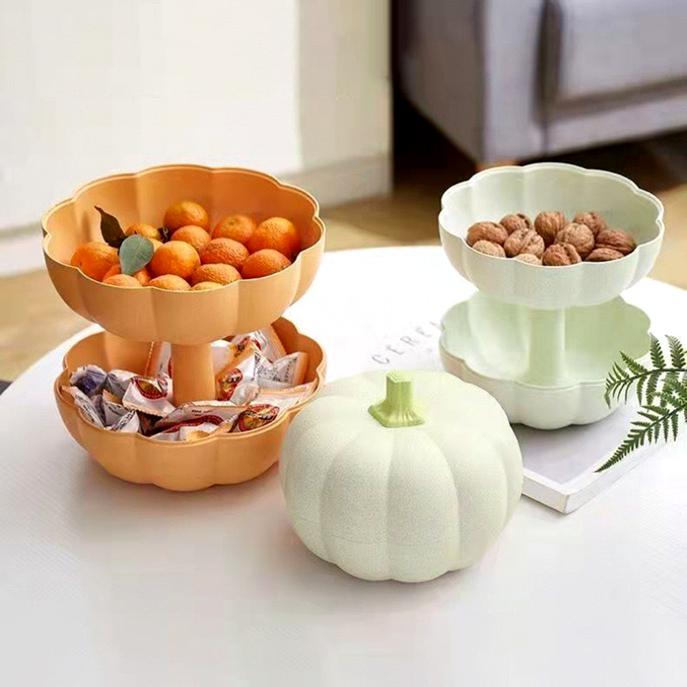 Food Platter Snacks - Cute Pumpkins Snack Box Detachable Double
