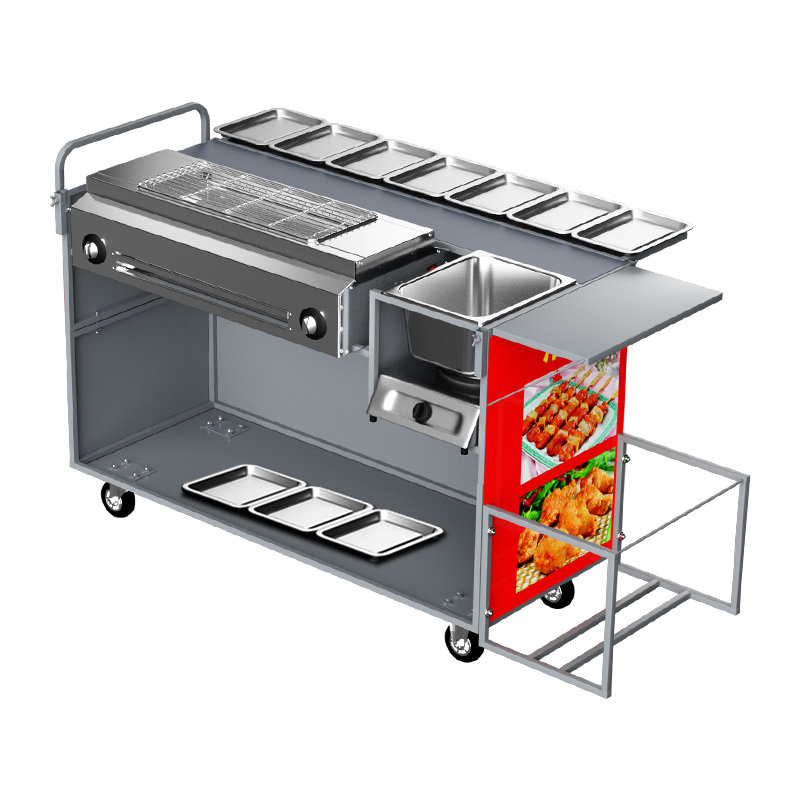 Snacks Food Stall - Stall BBQ truck Environmentally friendly smokeless