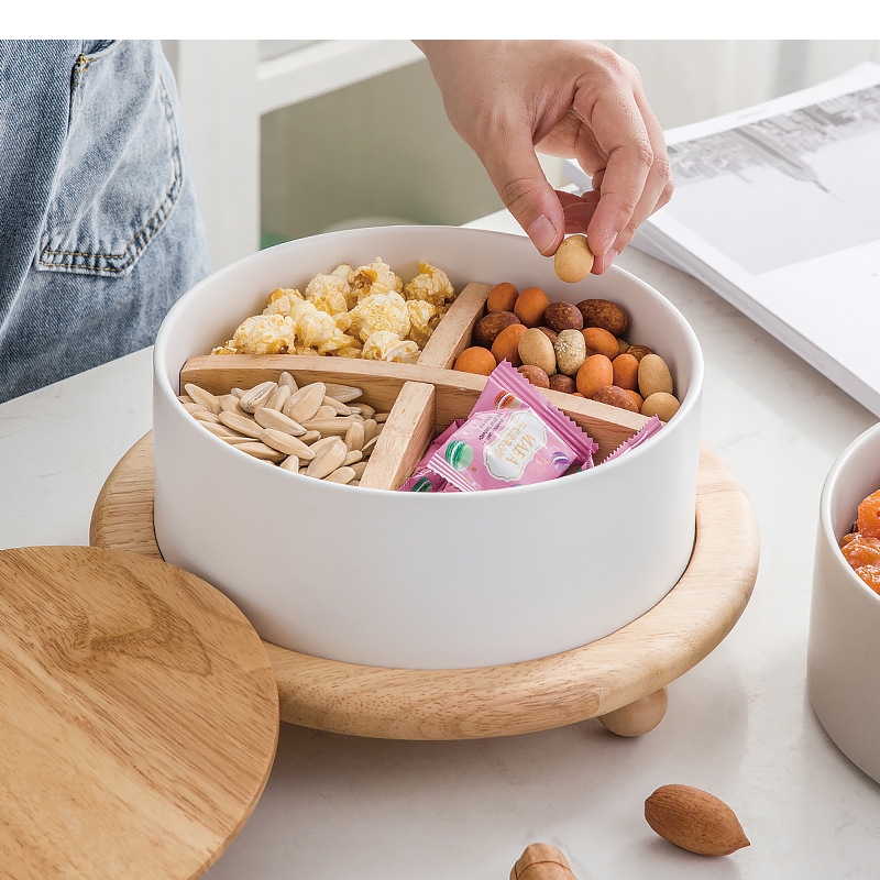 Food Snacks Candy - Ceramic Dried Fruit Box Nordic Living