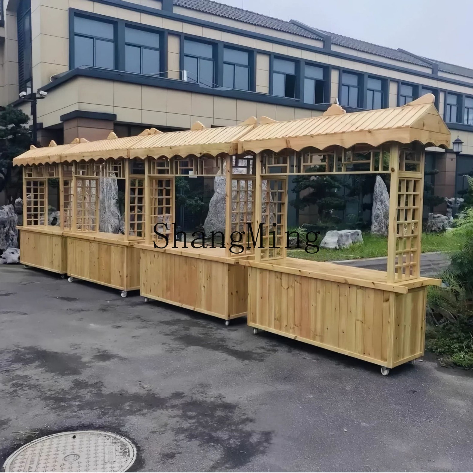 CL outdoor mobile truck wooden - Snacks Food Stall avis et prix
