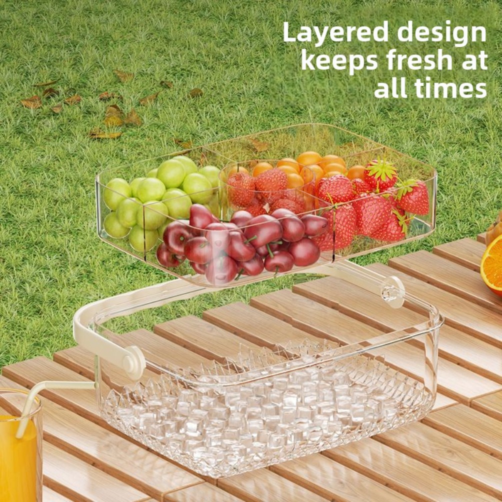 Plastic Refrigerator Spins Fru - Food Platter Snacks avis et prix