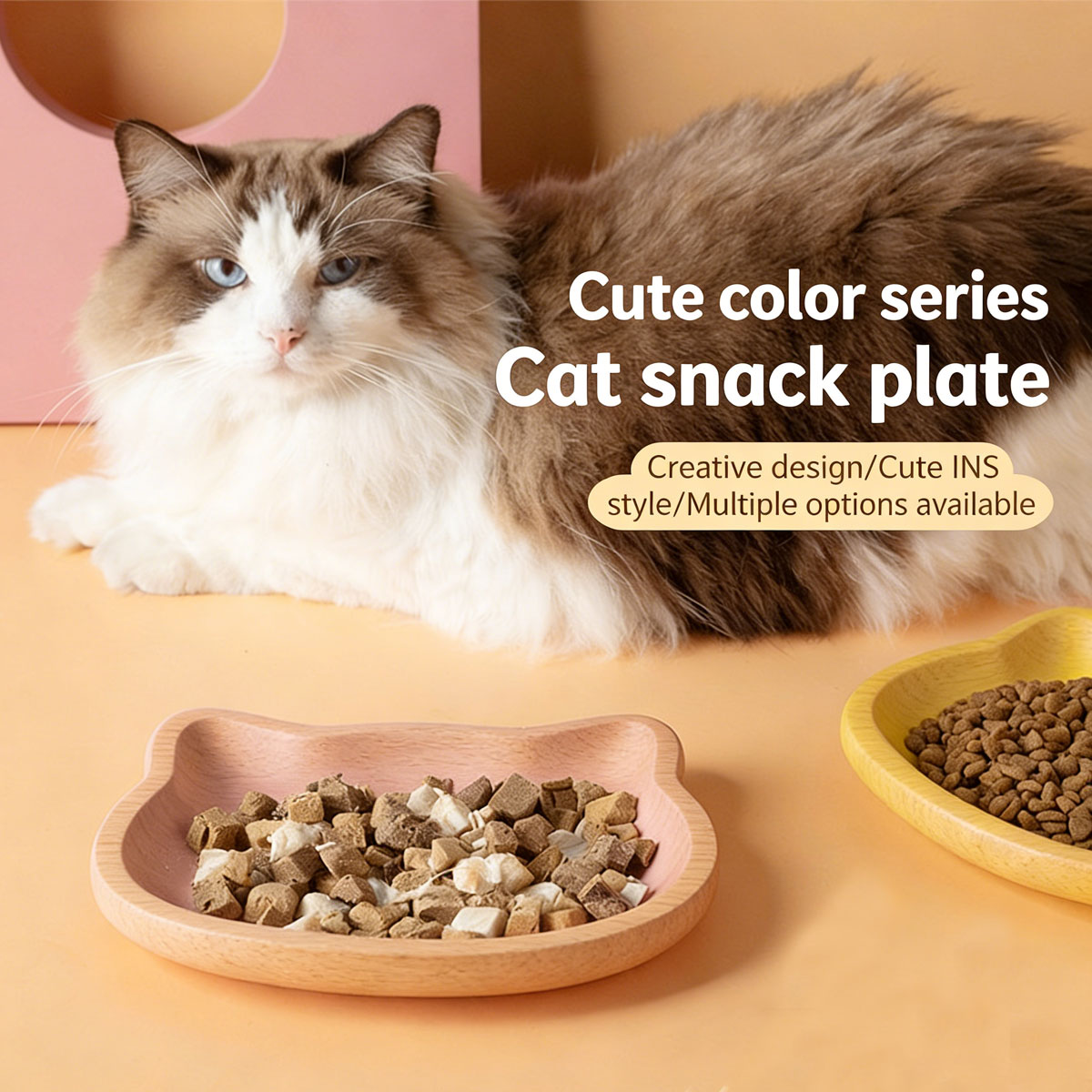 Cute Cat Shape Pet Snack Plate - Food Snacks Options avis et prix