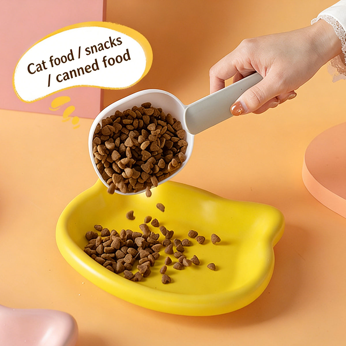 Cute Cat Shape Pet Snack Plate - Food Snacks Options avis et prix