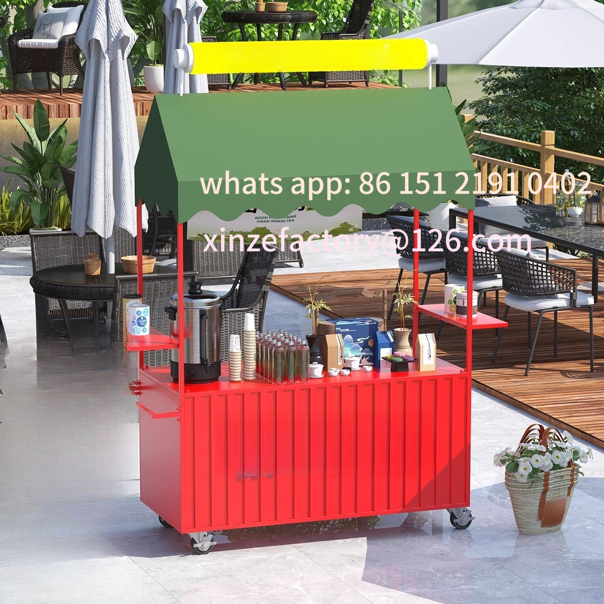 Customizable Convenient Mobile - Snacks Food Stall avis et prix
