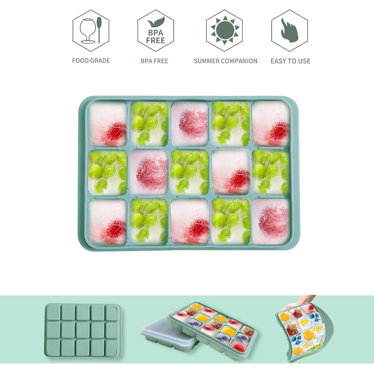 Bamboo Green Silicone Ice Cube - Homemade Food Snacks avis et prix
