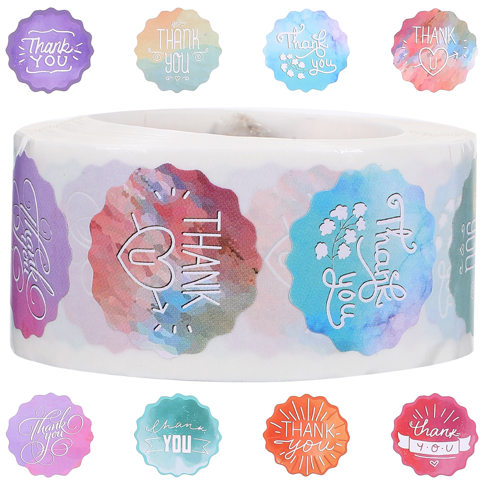1 Roll Self-Adhesive Thank You - Food Snacks Label avis et prix