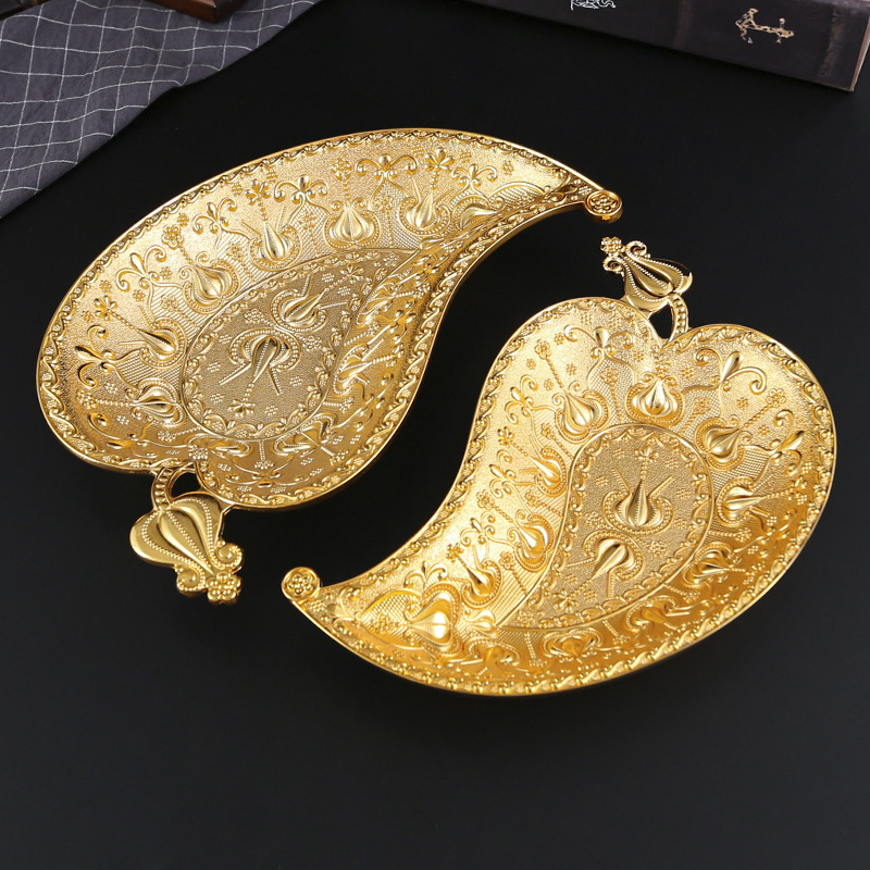 Creative Zinc Alloy Golden Lea - Zinc Food Snacks avis et prix