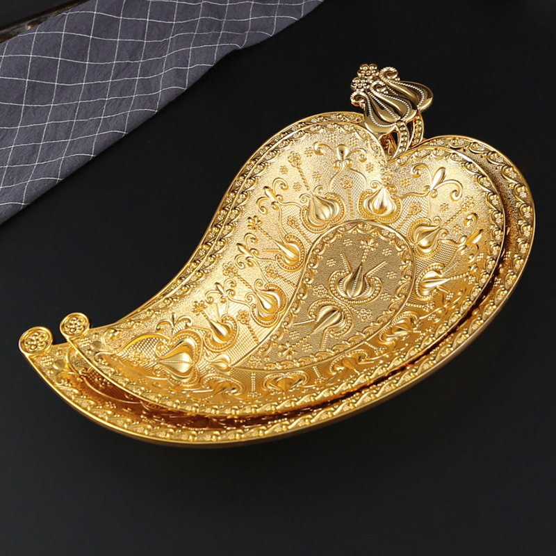 Creative Zinc Alloy Golden Lea - Zinc Food Snacks avis et prix