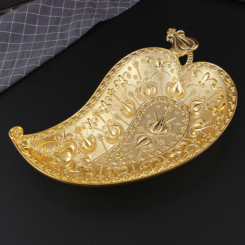 Creative Zinc Alloy Golden Lea - Zinc Food Snacks avis et prix