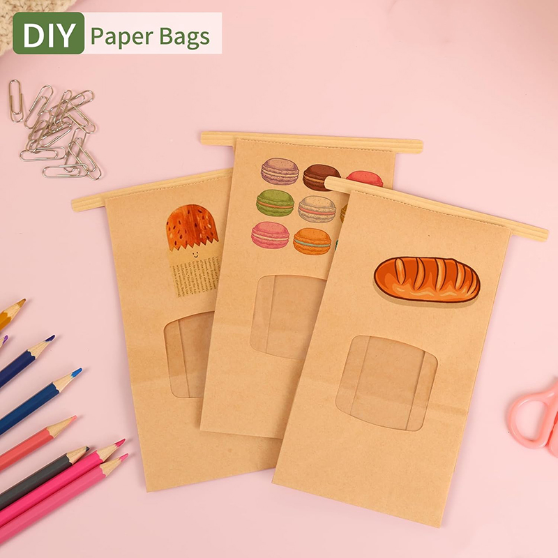 10Pcs Bakery Bags, Window Seal - Food Snacks For School avis et prix