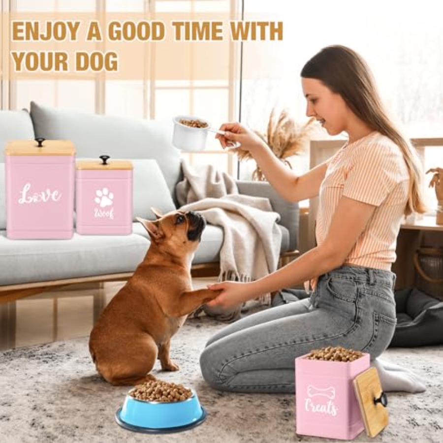 Metal Dog Treat Containers Set - Food Snacks Label avis et prix