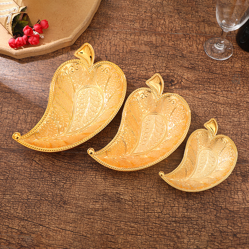 Metal Leaf Snack Plate Vintage - Zinc Food Snacks avis et prix