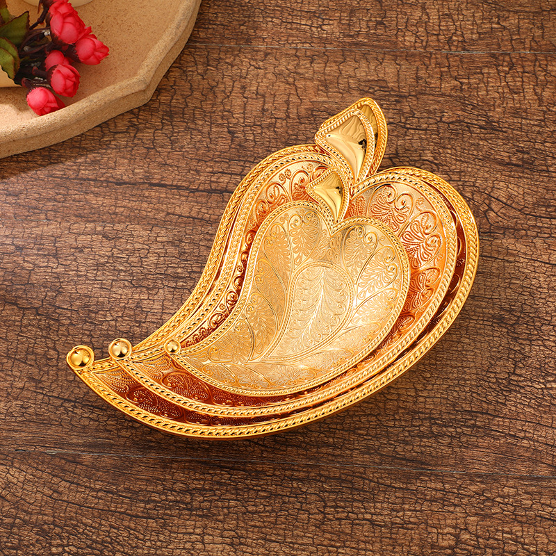 Metal Leaf Snack Plate Vintage - Zinc Food Snacks avis et prix