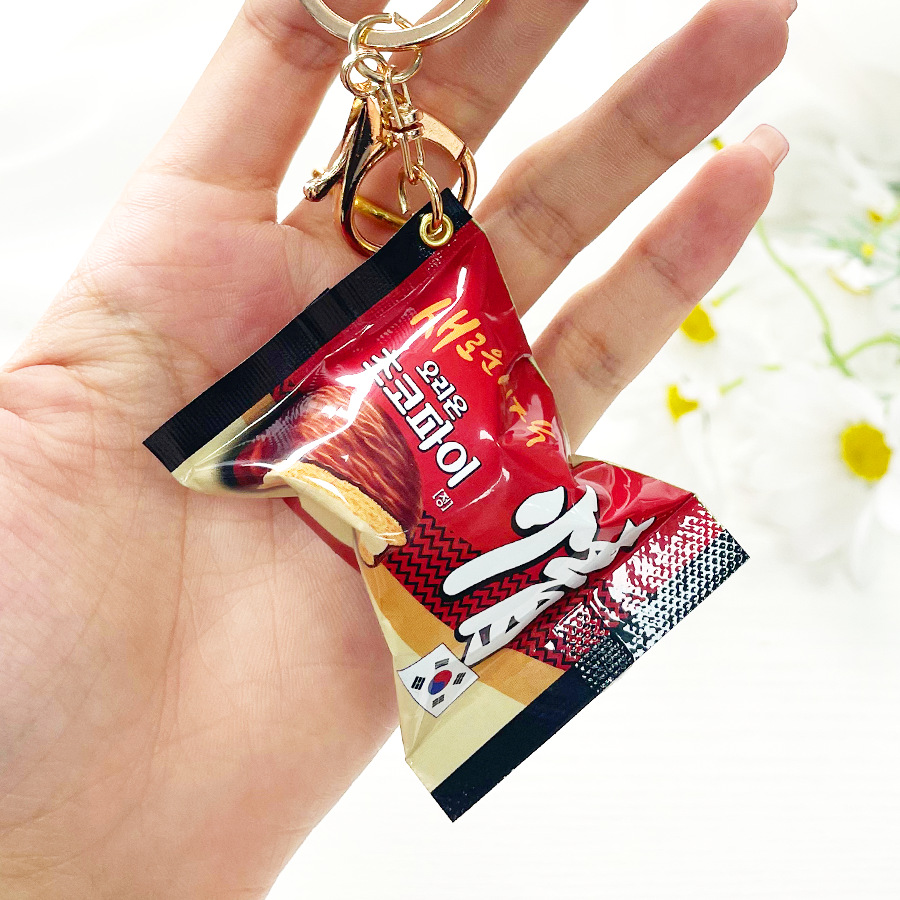 Korean Chocolate Pie Keychains - Zinc Food Snacks avis et prix
