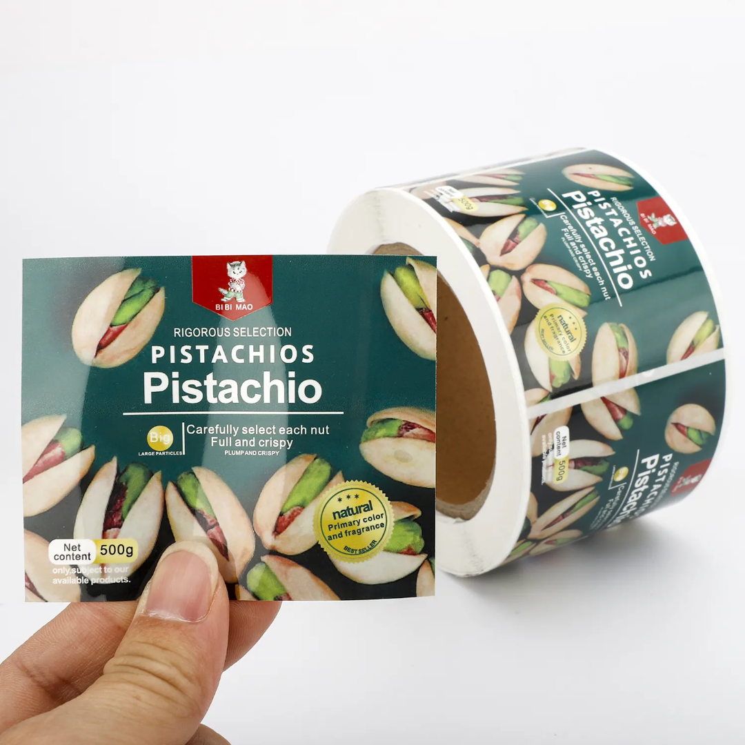 Custom snack stickers, nuts, d - Food Snacks Label avis et prix