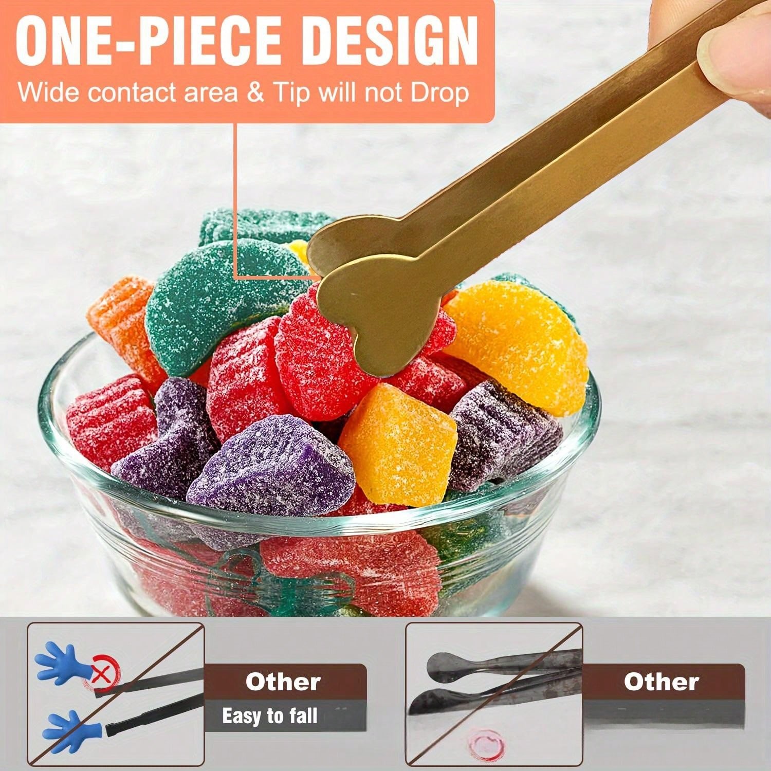 Gold Stainless Steel Mini Serv - Food Snacks Candy avis et prix