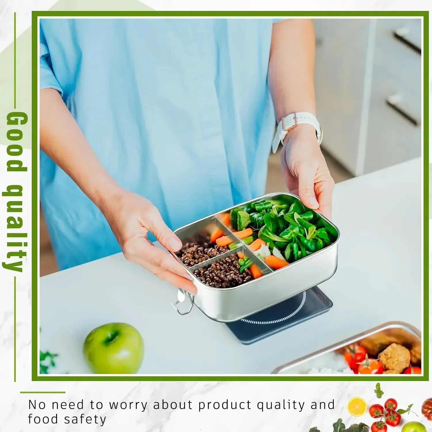 Stainless Steel Bento Box Meta - Food Snacks For School avis et prix