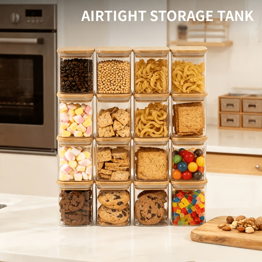 2/4/6/12Pcs-400Ml Square Glass - Food Snacks Candy avis et prix