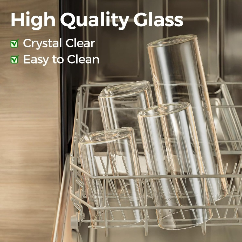 2/4/6/12Pcs-400Ml Square Glass - Food Snacks Candy avis et prix