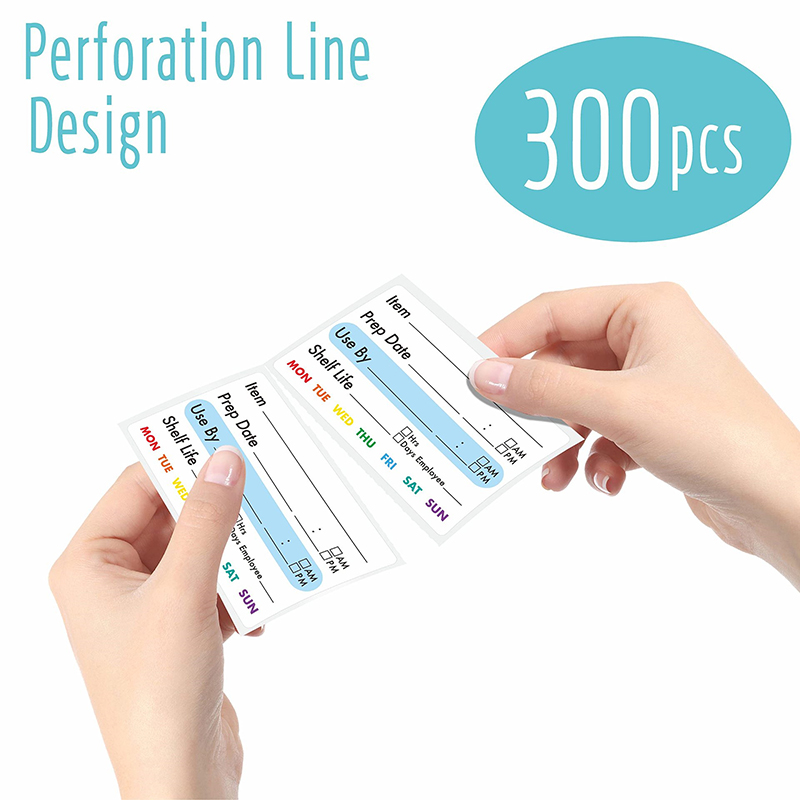 300Pcs/Roll Kitchen Date Food  - Food Snacks Label avis et prix