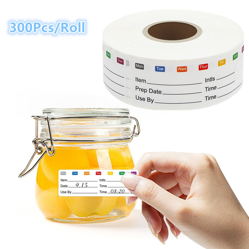 300Pcs/Roll Kitchen Date Food  - Food Snacks Label avis et prix