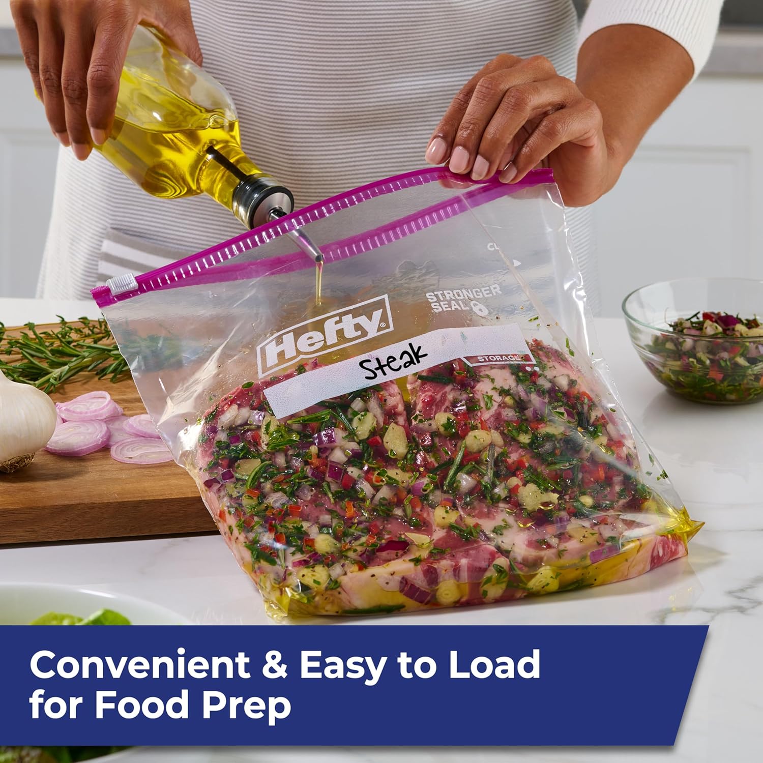 Hefty Slider Gallon Storage Ba - Food Snacks Label avis et prix