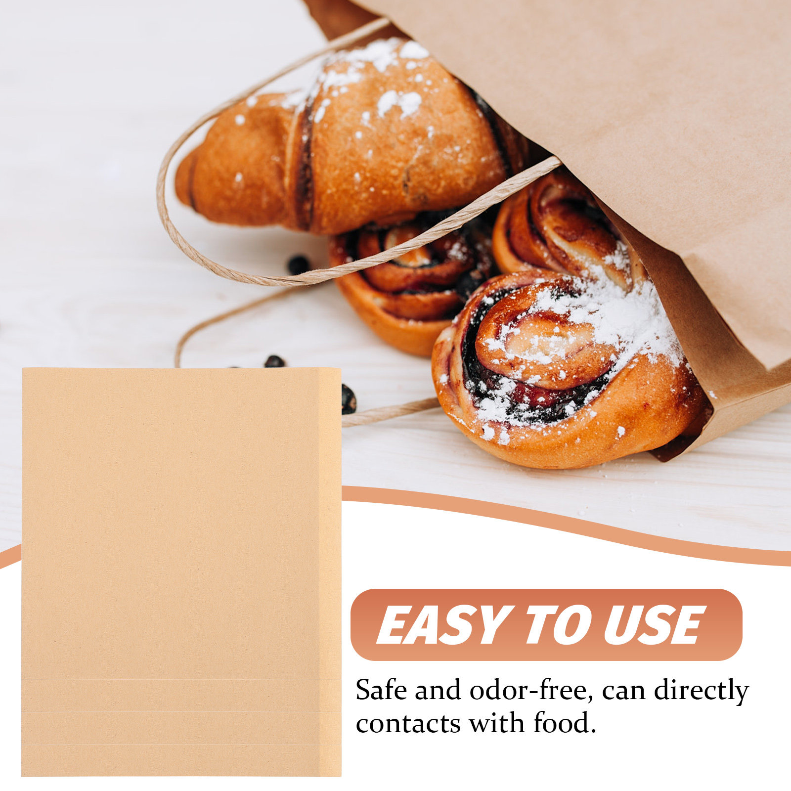 200Pcs Premium Food Safe Kraft - Food Snacks Candy avis et prix