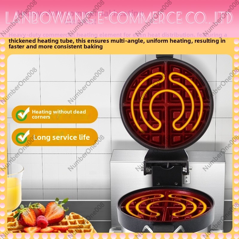 Rotating Waffle Maker Griddle  - Food Snacks With Iron avis et prix