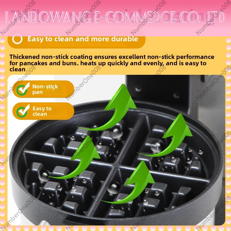 Rotating Waffle Maker Griddle  - Food Snacks With Iron avis et prix