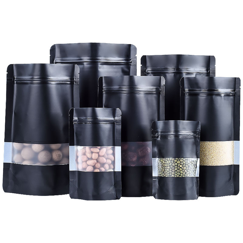 100PCS Stand-up Matte Black Al - Food Snacks For School avis et prix