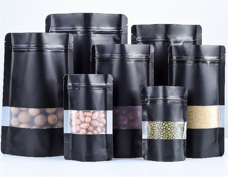 100PCS Stand-up Matte Black Al - Food Snacks For School avis et prix
