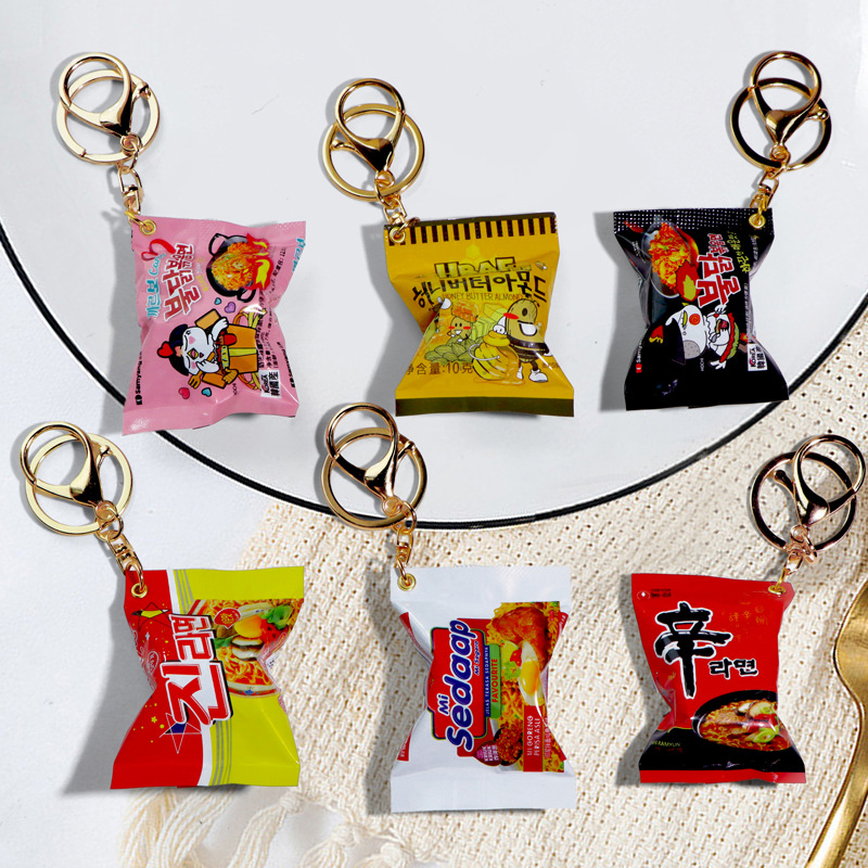 Korean Instant Noodles Keychai - Zinc Food Snacks avis et prix