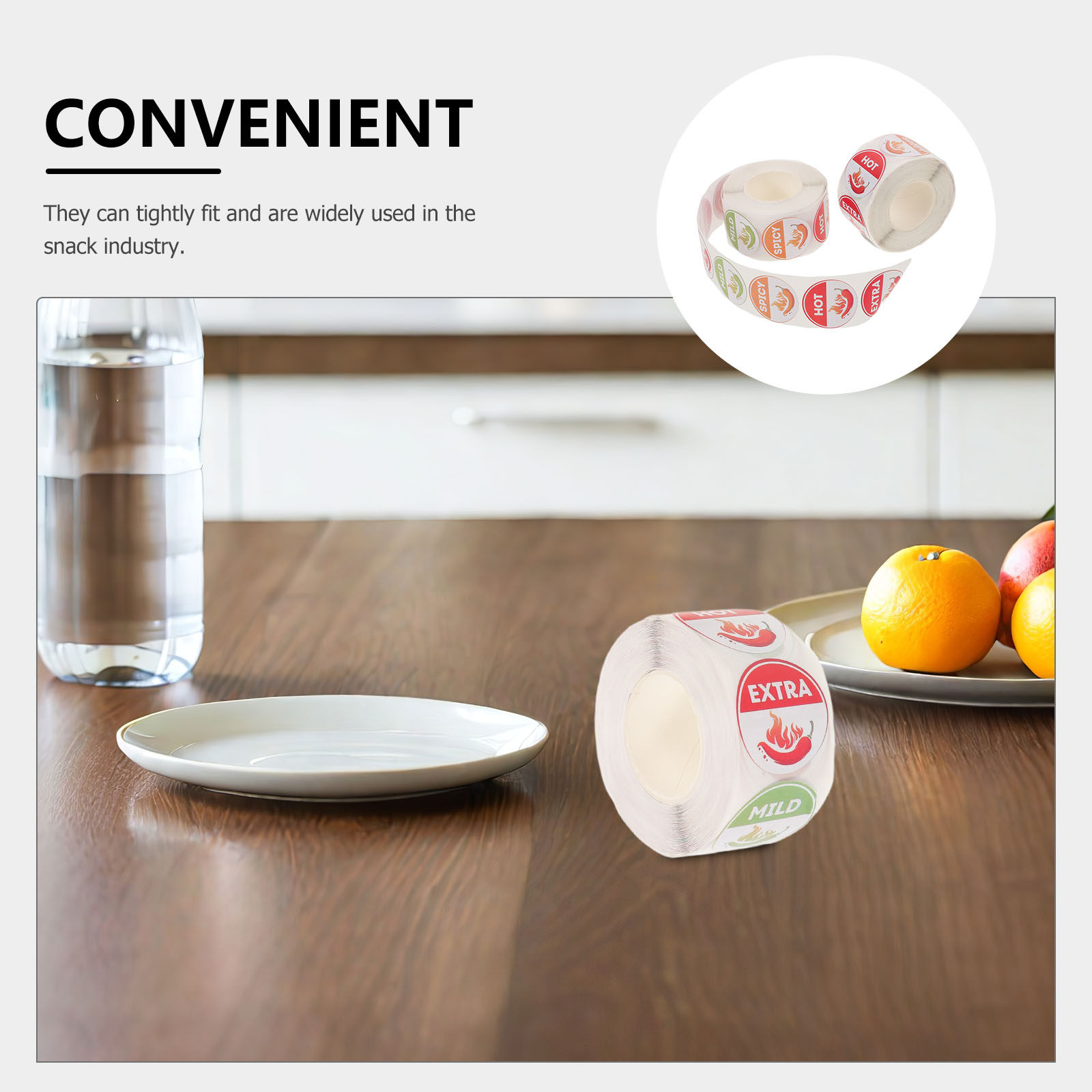 5 Rolls Round Spicy Hot Sticke - Food Snacks Label avis et prix