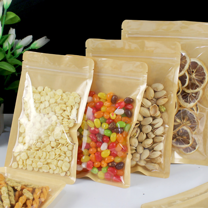 100pcs Eco-friendly Kraft Pape - Food Snacks For School avis et prix