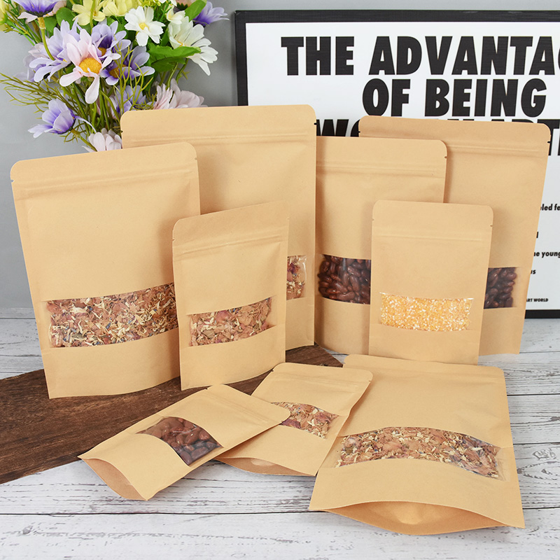 20/50pcs Kraft Paper Zip Lock  - Food Snacks For School avis et prix