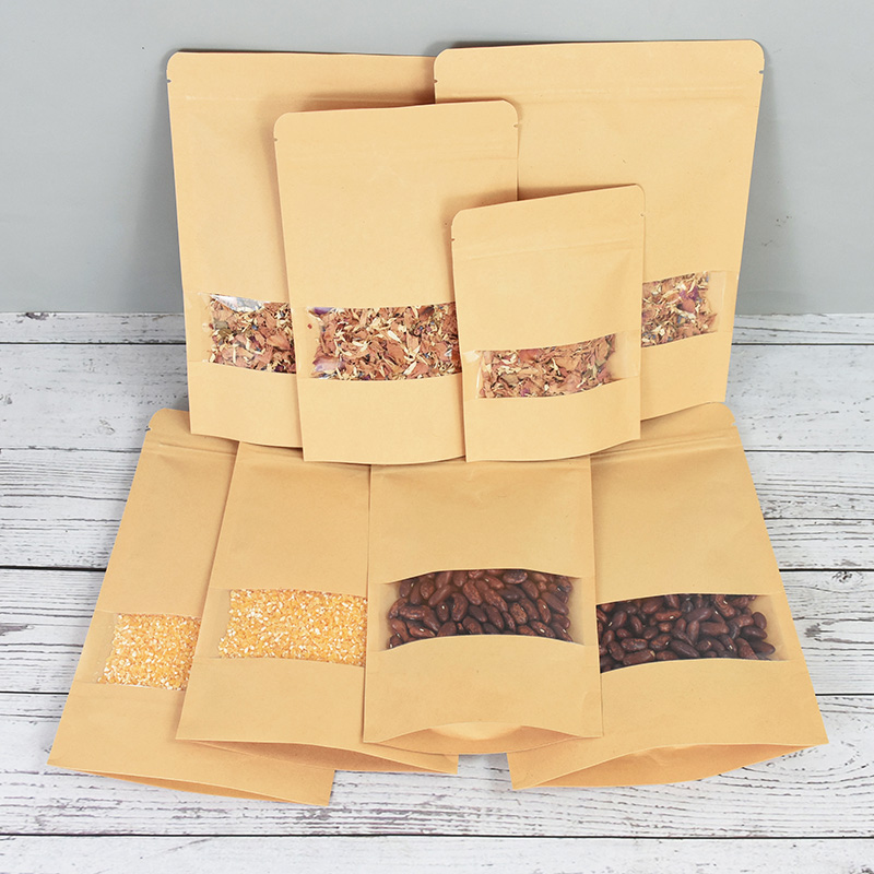 20/50pcs Kraft Paper Zip Lock  - Food Snacks For School avis et prix