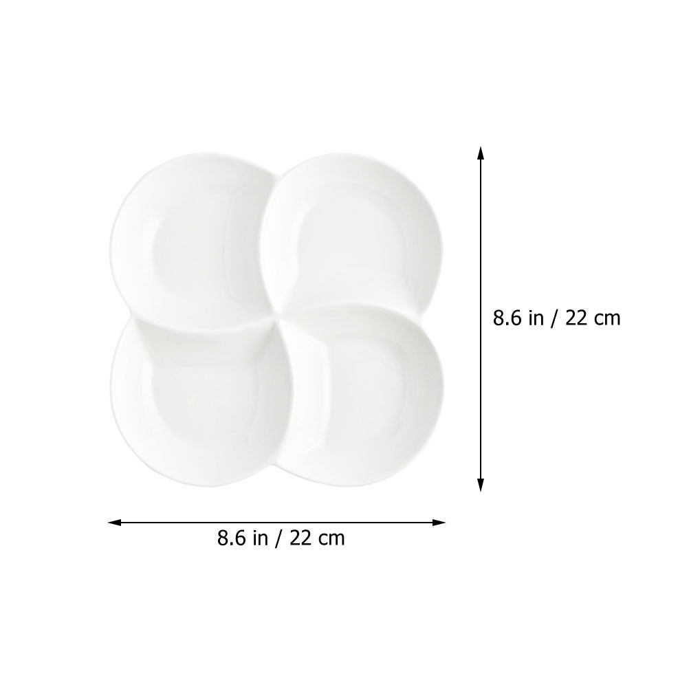 Ceramic Food Plate 4-Compartme - Food Snacks Company avis et prix