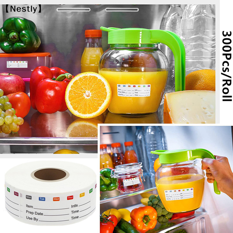 300Pcs/Roll Kitchen Date Food  - Food Snacks Label avis et prix