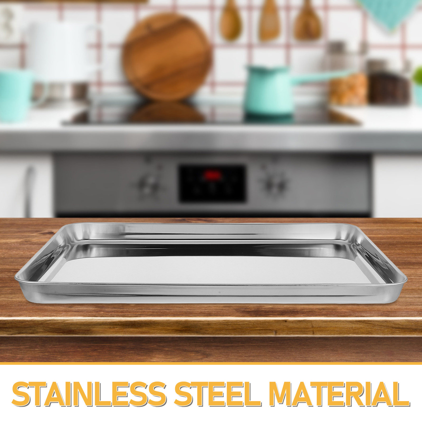 Polished Stainless Steel Recta - Food Platter Snacks avis et prix
