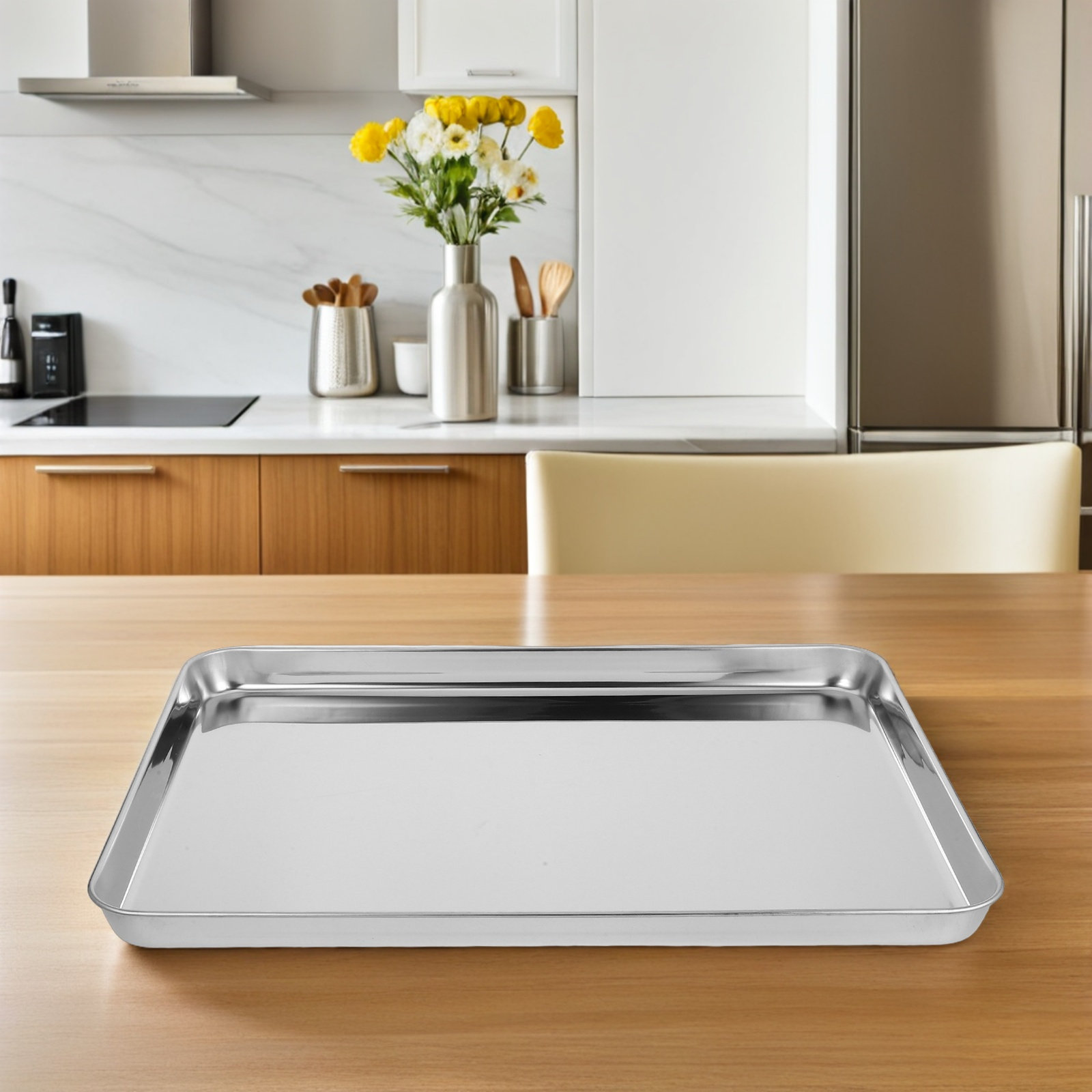 Polished Stainless Steel Recta - Food Platter Snacks avis et prix