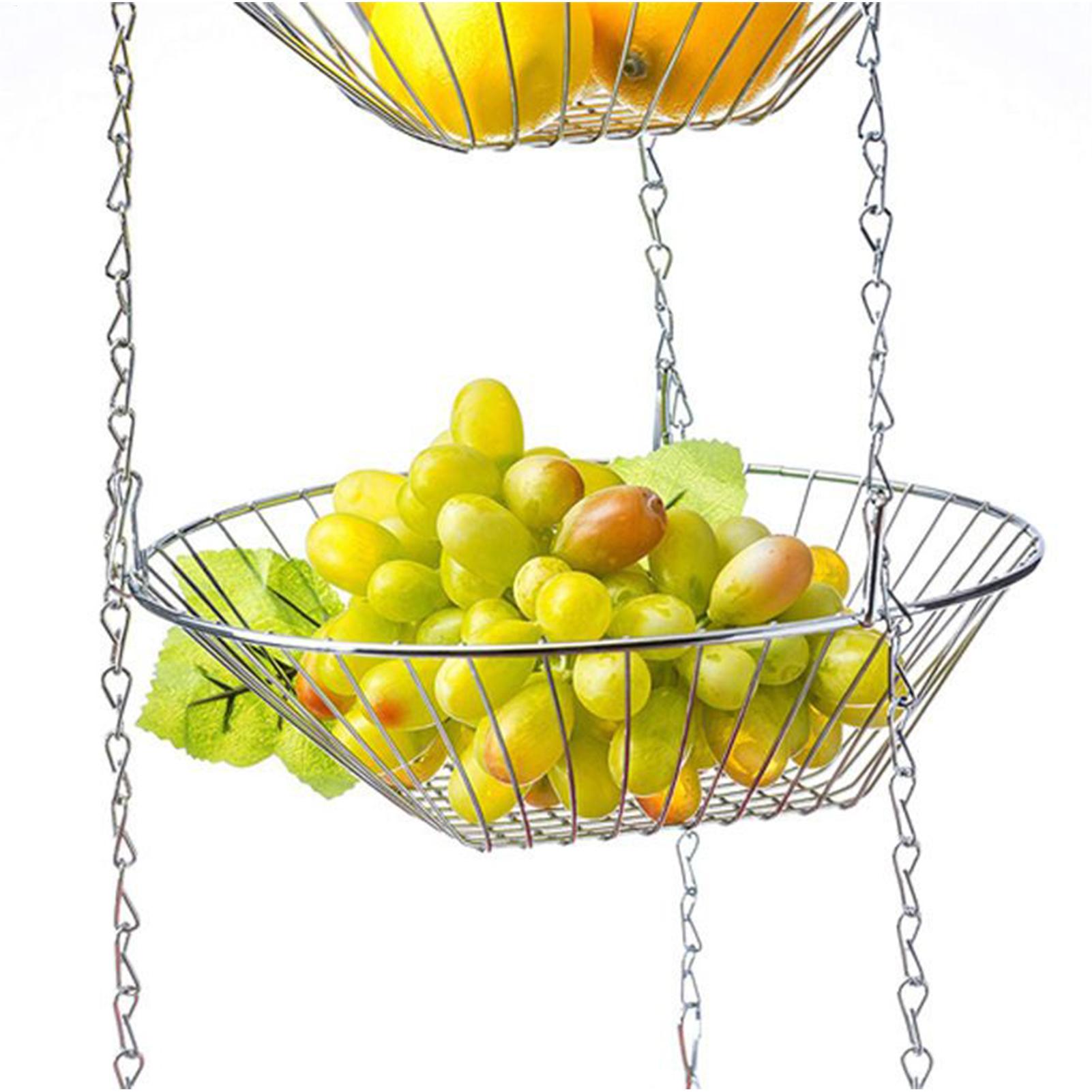Fruit Basket 3-Tier Iron Holde - Food Snacks With Iron avis et prix