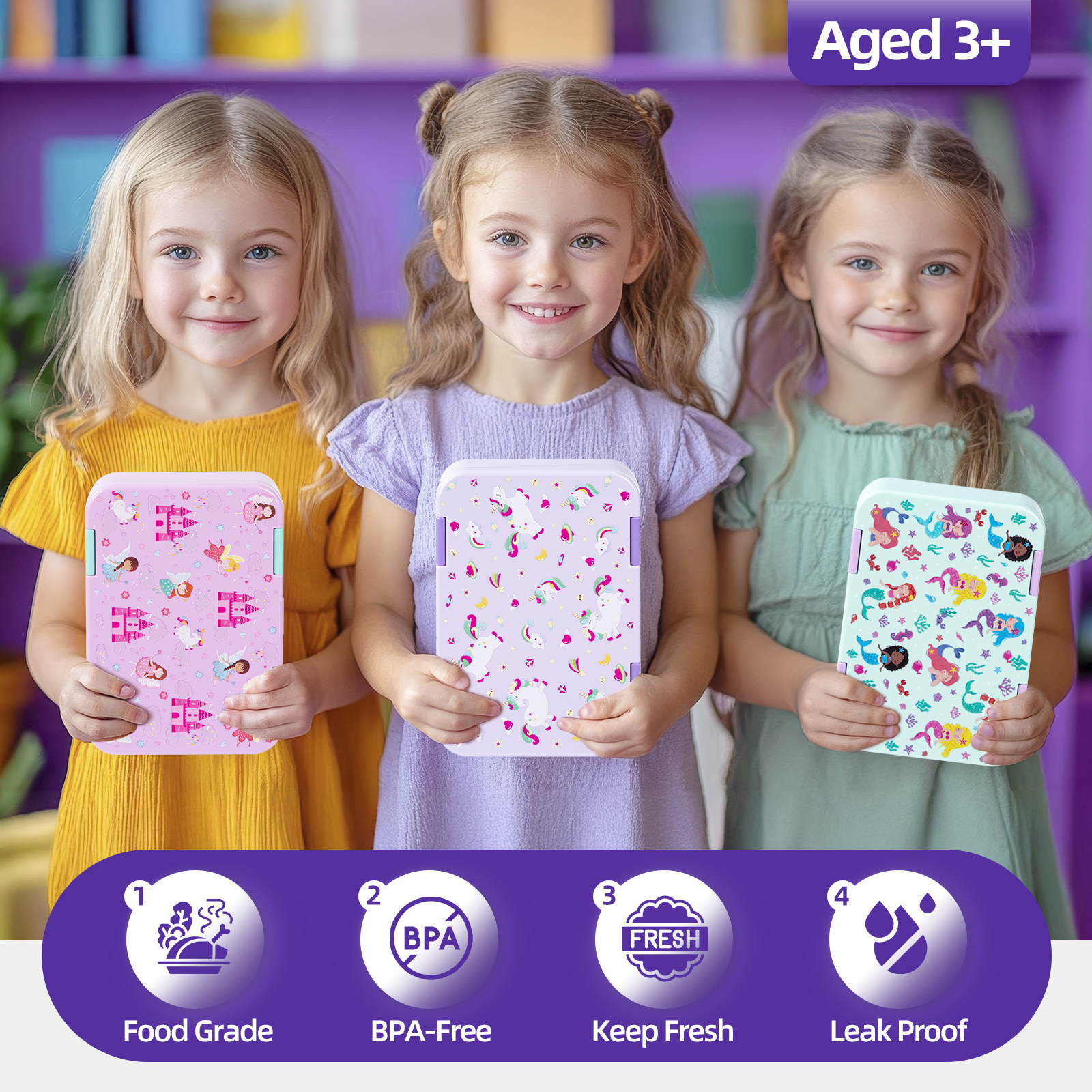 40oz Cartoon Pattern Bento Lun - Food Snacks For School avis et prix