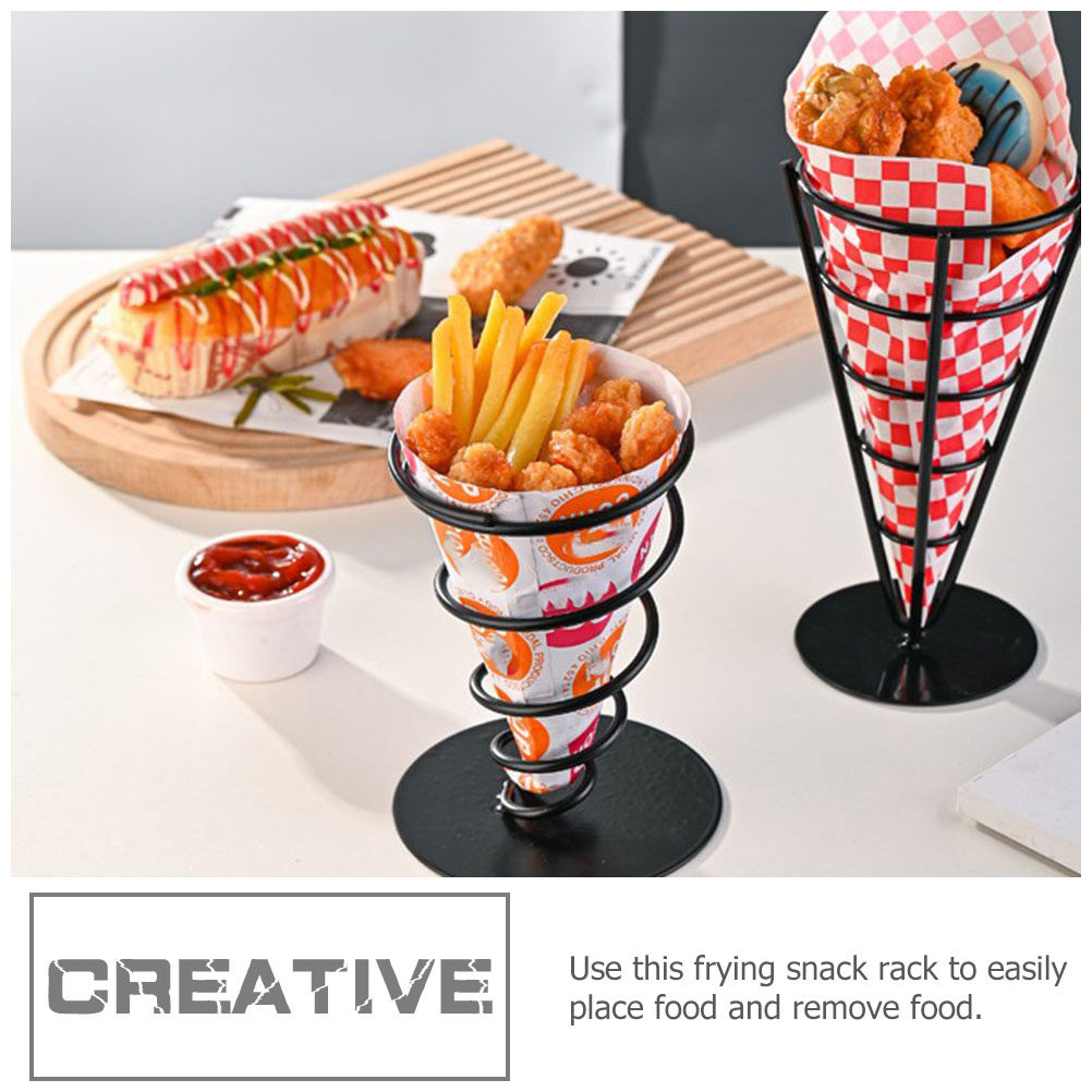 Cone Shaped Basket Stand Thick - Snacks Food Stall avis et prix