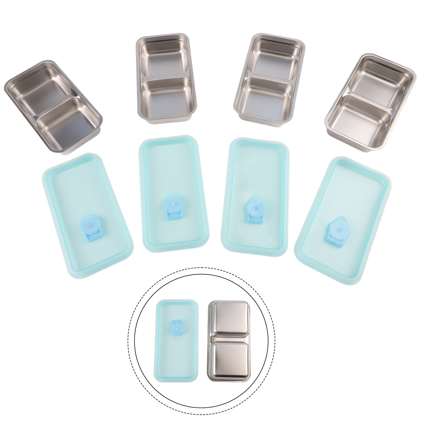 4Pcs Stainless Steel Snack Con - Food Snacks For School avis et prix