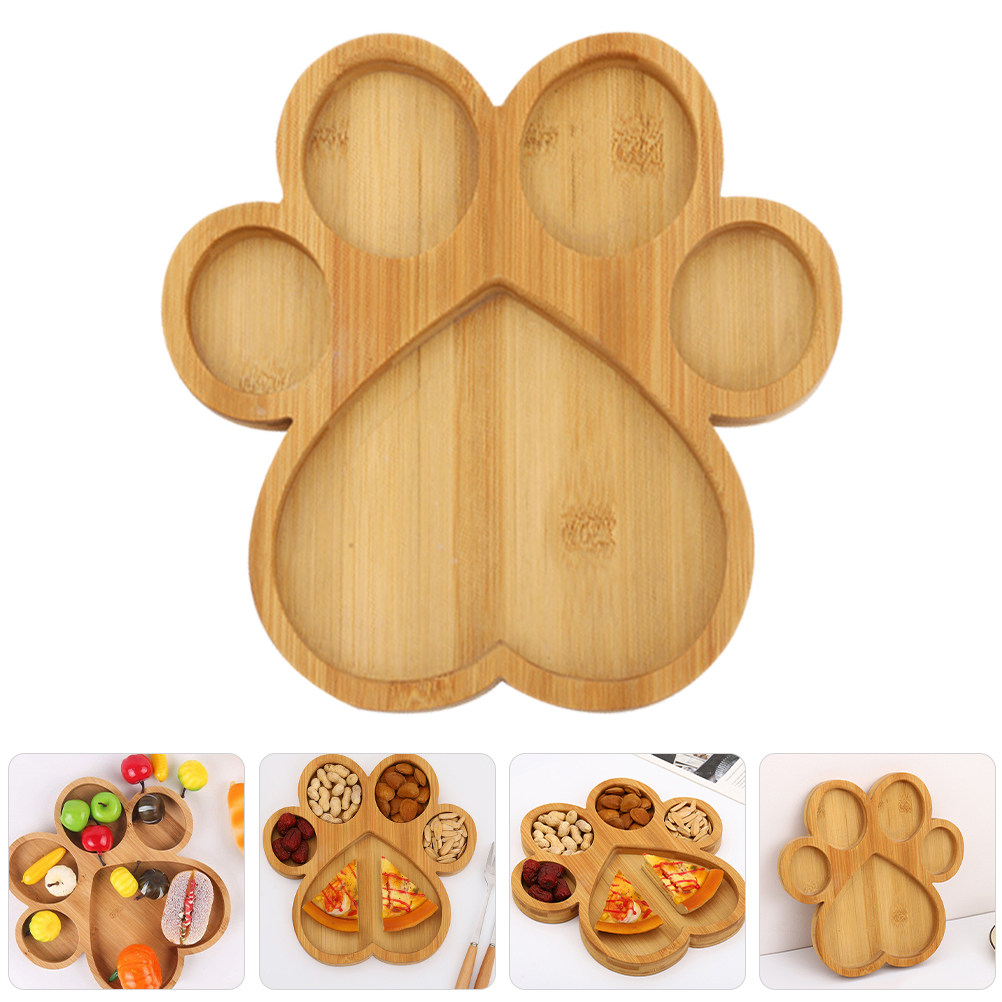 Cartoon Paw Shape Bamboo Servi - Food Platter Snacks avis et prix