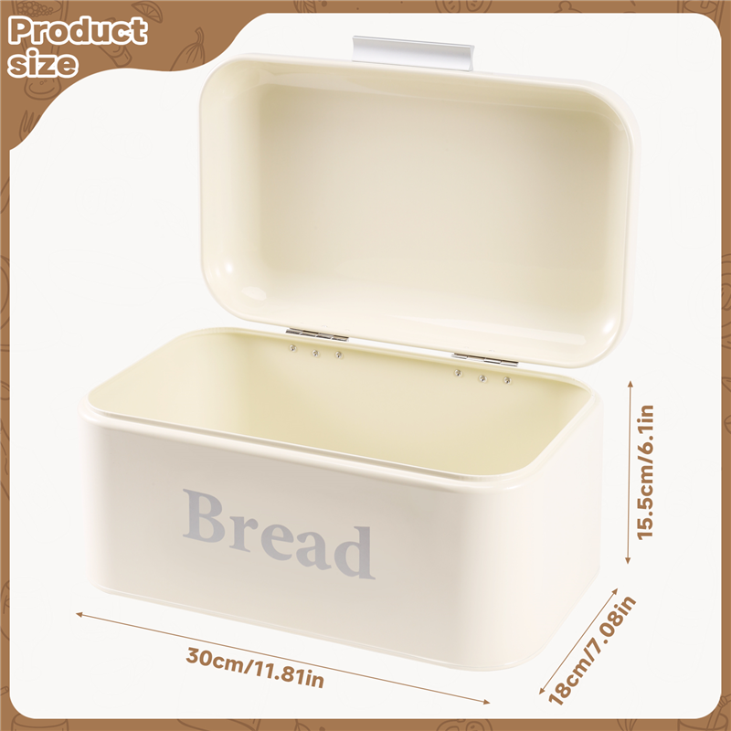 Vintage Bread Box Cupboard Iro - Food Snacks With Iron avis et prix